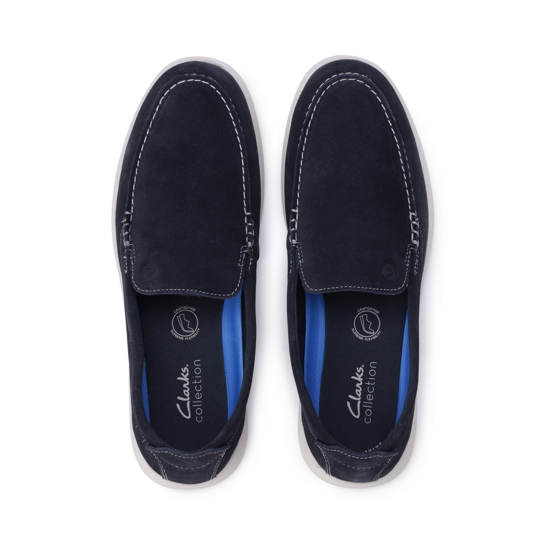 클락스 남성 경량 플렉시블 슬립온 네이비(Clarks Men’s Lightweight Flexible Slip-On Shoes Navy) - 4