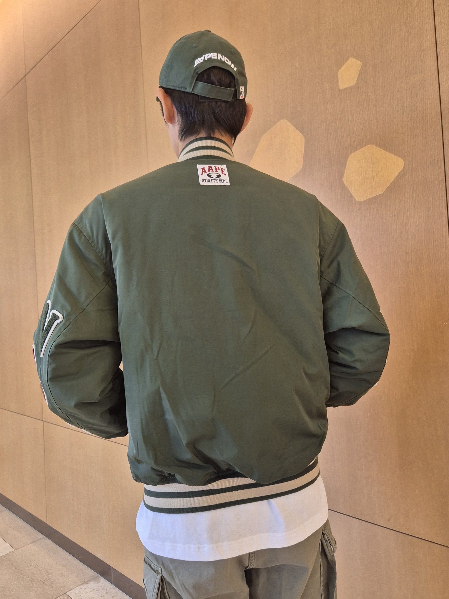 AAPE Main Jacket Dark Green - 25FW 착용 스타일 - 3