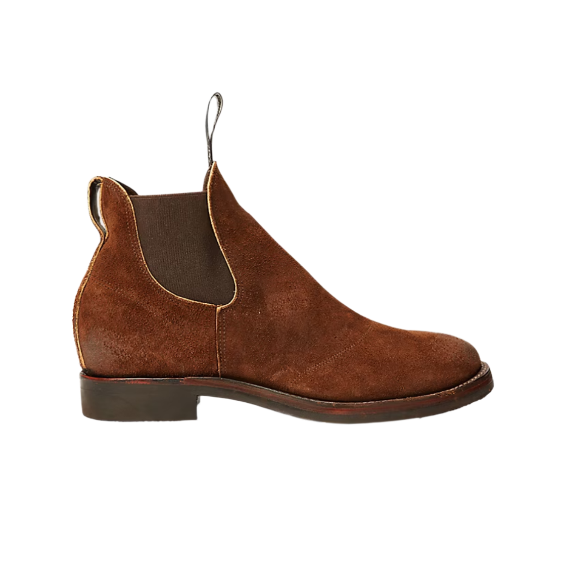 451223 Double RL Suede Chelsea Boots Brown - D