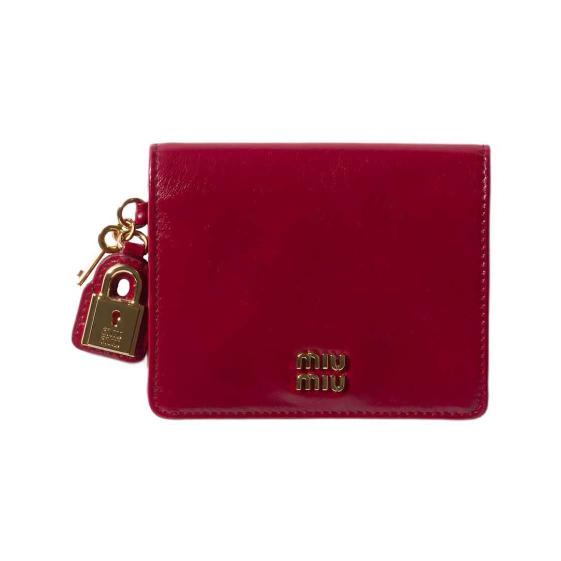 미우 미우 스몰 레더 월렛 루비 레드(Miu Miu Small Leather Wallet Ruby Red)