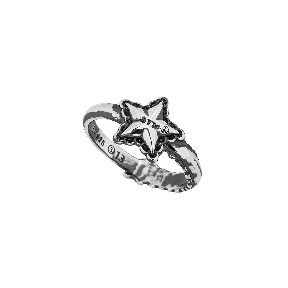 NO649AS Sentiments No.649 Ring Antique 925 Silver