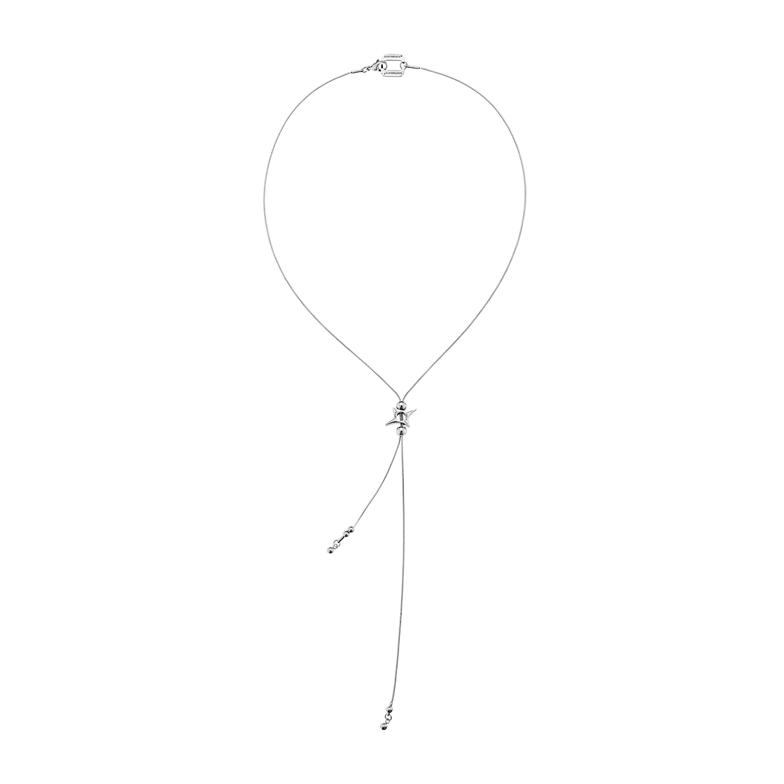 센티멍 넘버 645 네크리스 실버