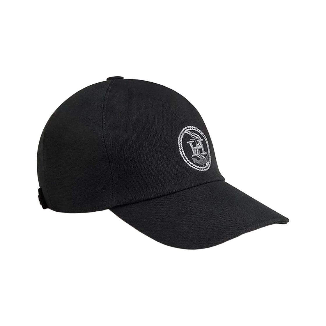H261044N02 (W) Hermes Max H Ancre Cap Cotton Canvas & Noir