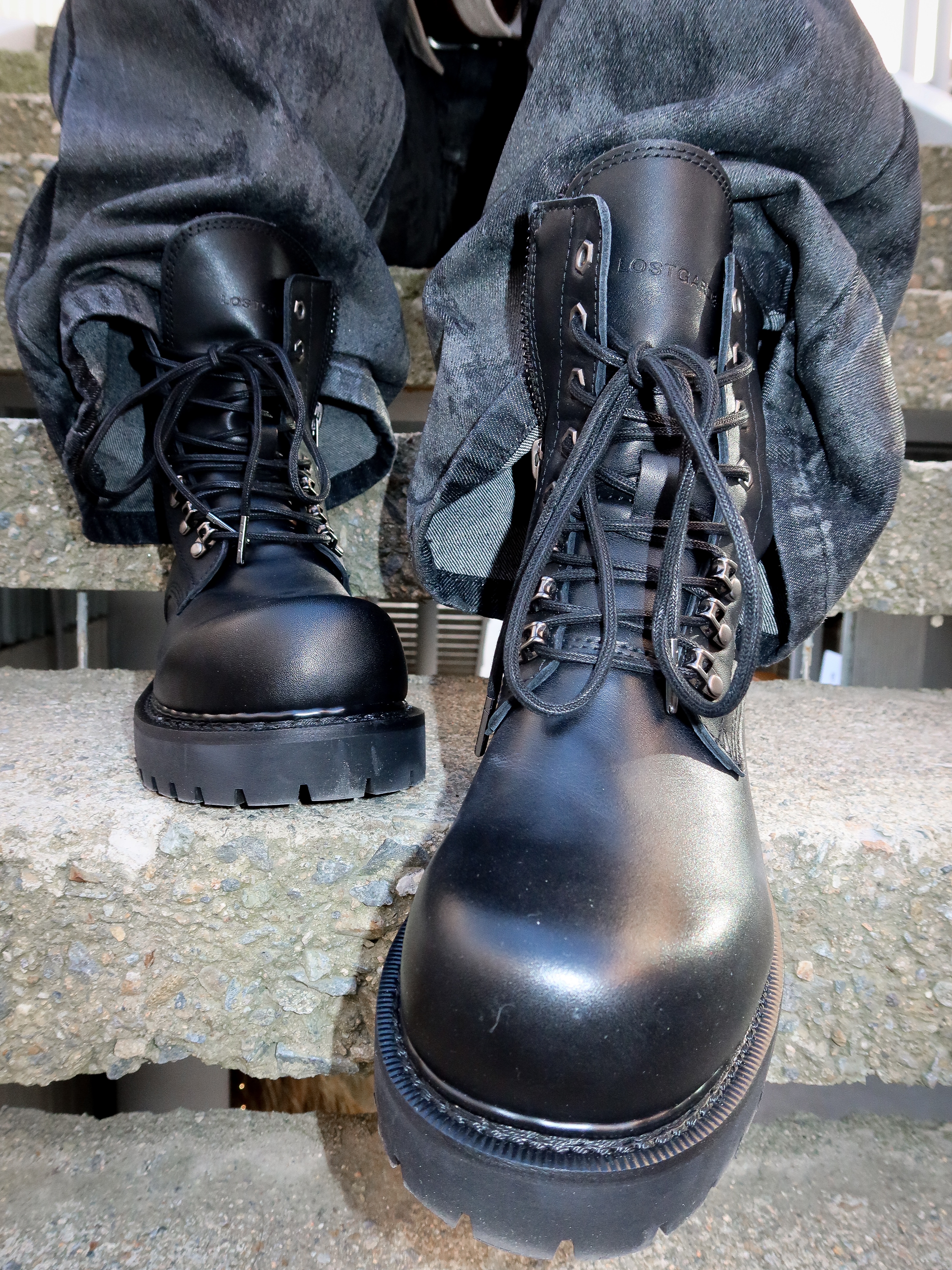 LOSTGARDEN Phantom, Hono Report 4 Button Bomber Jacket Dark Brown 착용 스타일 - 3
