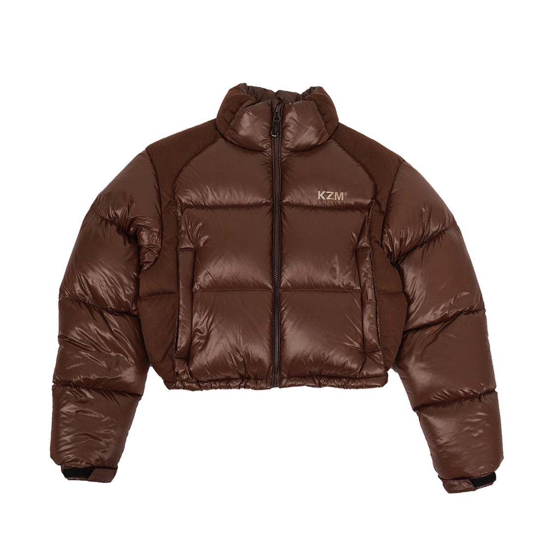 케이지엠 스웨이드 우먼 덕 다운 브라운