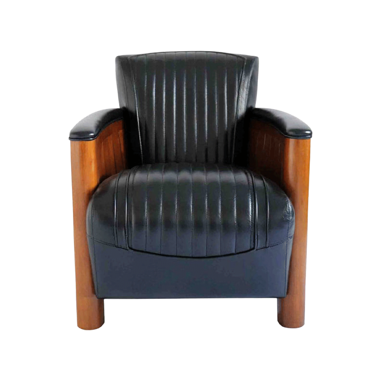 드비저리 프랑스 드비저리 꼬냑 1인 소파 라운지체어 블랙([3% 포인트 적립] DE BEJARRY Cognac 1-seater sofa black)
