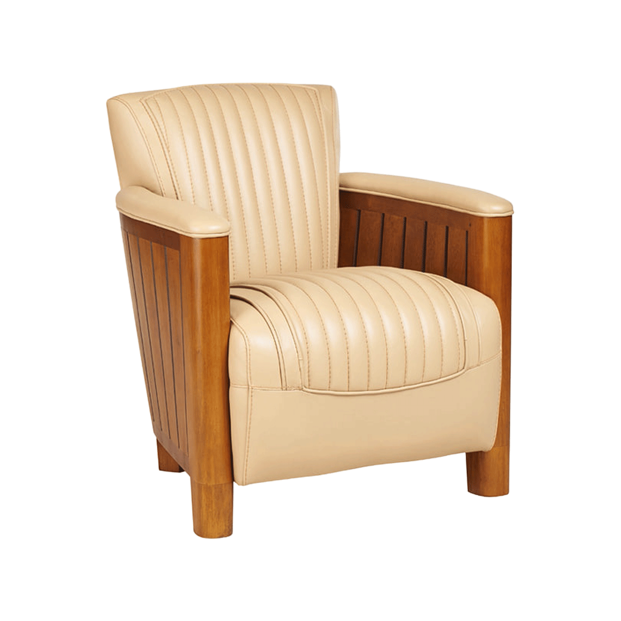 드비저리 프랑스 드비저리 꼬냑 1인 소파 라운지체어 크림([3% 포인트 적립] DE BEJARRY Cognac 1-seater sofa cream)