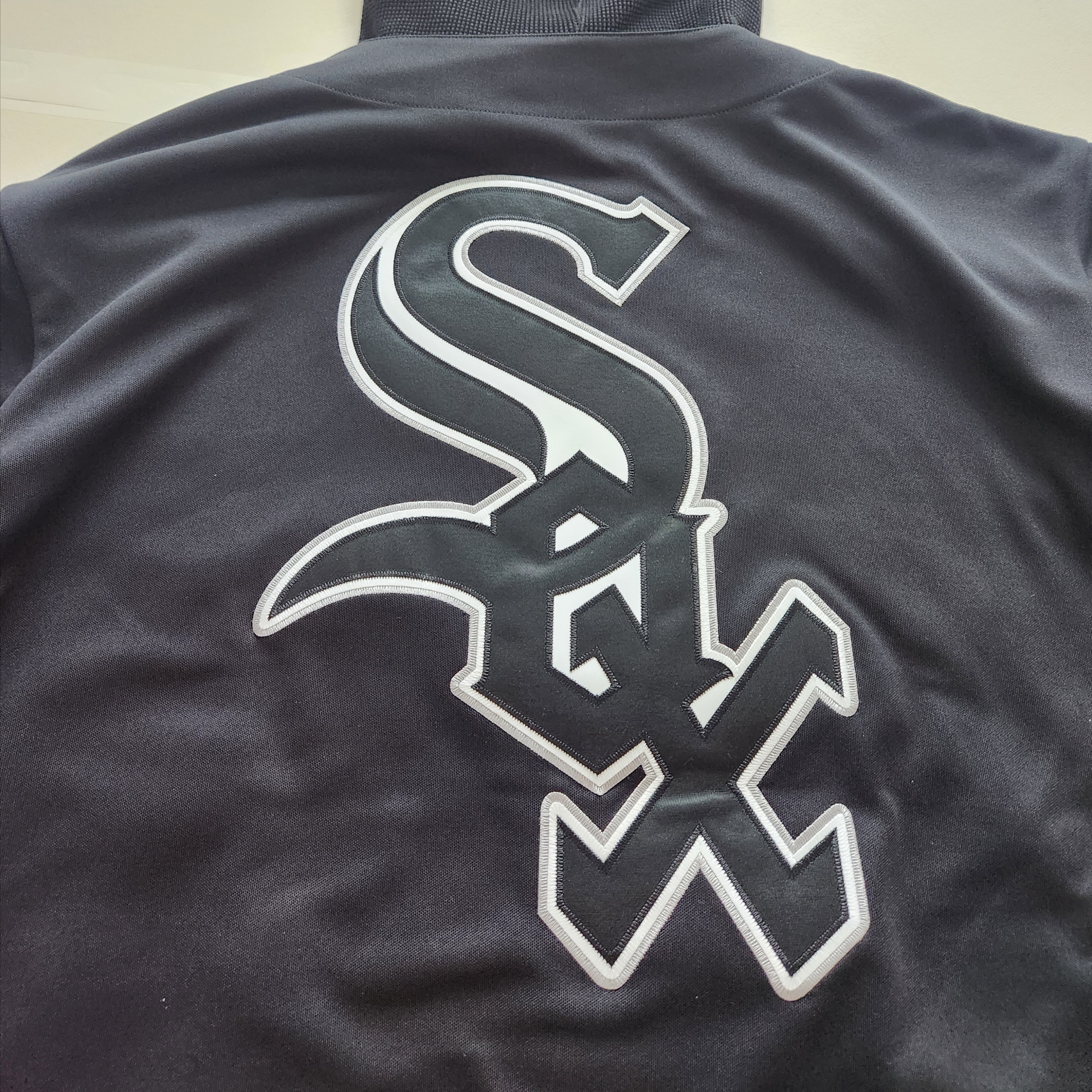 Supreme x Chicago White Sox Hooded Baseball Jersey Black - 25FW 착용 스타일 - 4