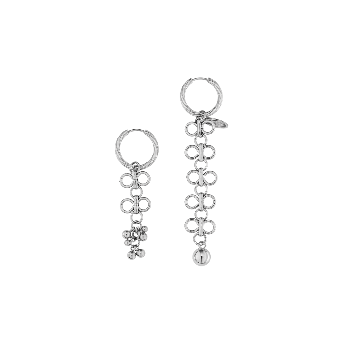 NO637S Sentiments No.637 Earring Silver
