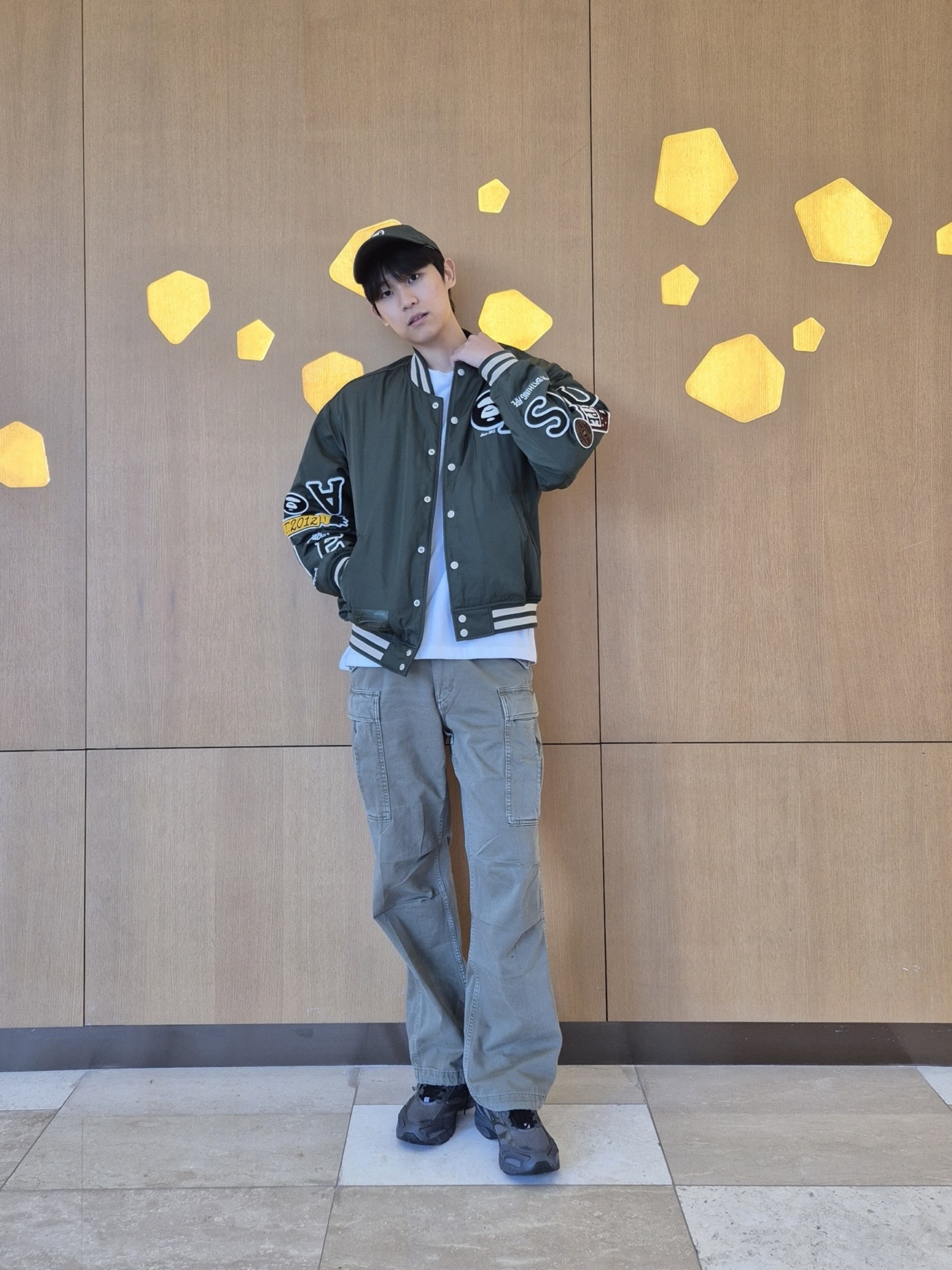 AAPE Main Jacket Dark Green - 25FW 착용 스타일 - 4