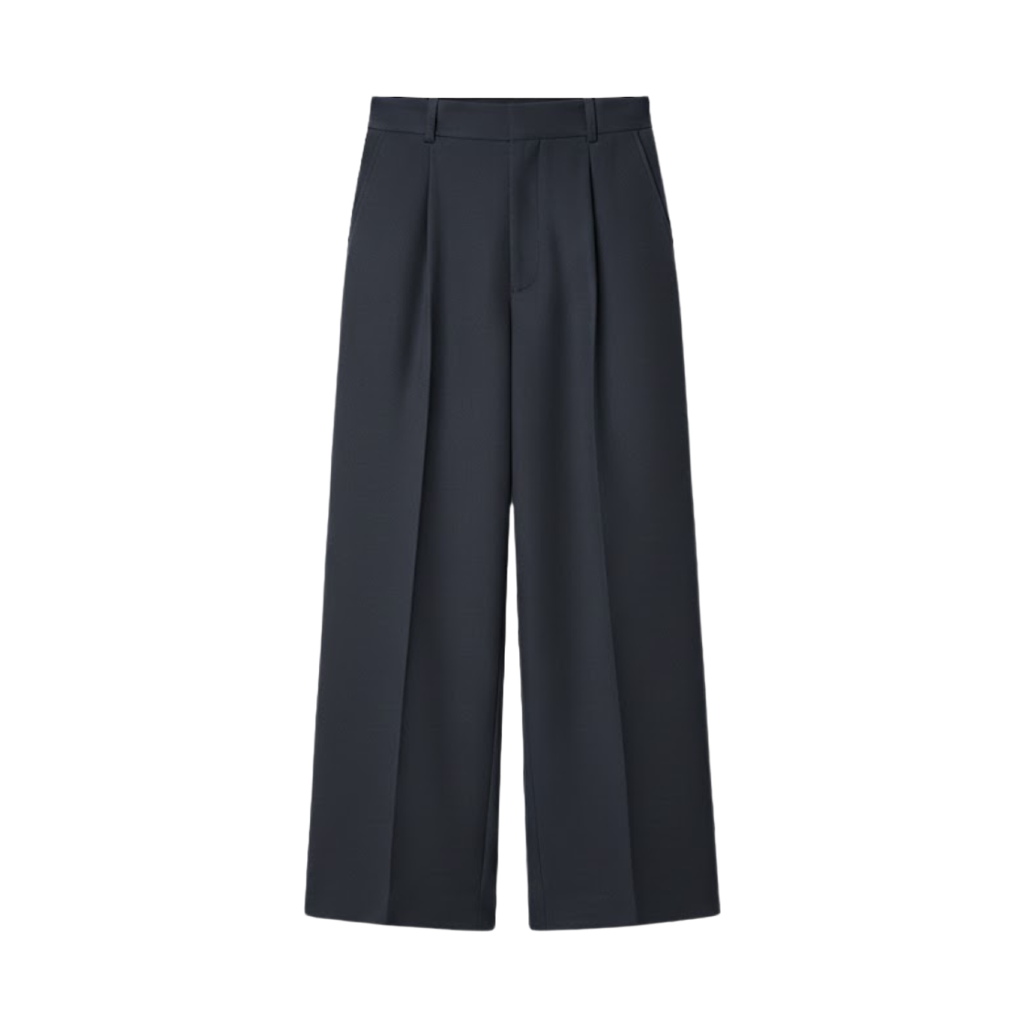 479284-69 (W) Uniqlo Brushed Jersey Wide Pants Navy - JP