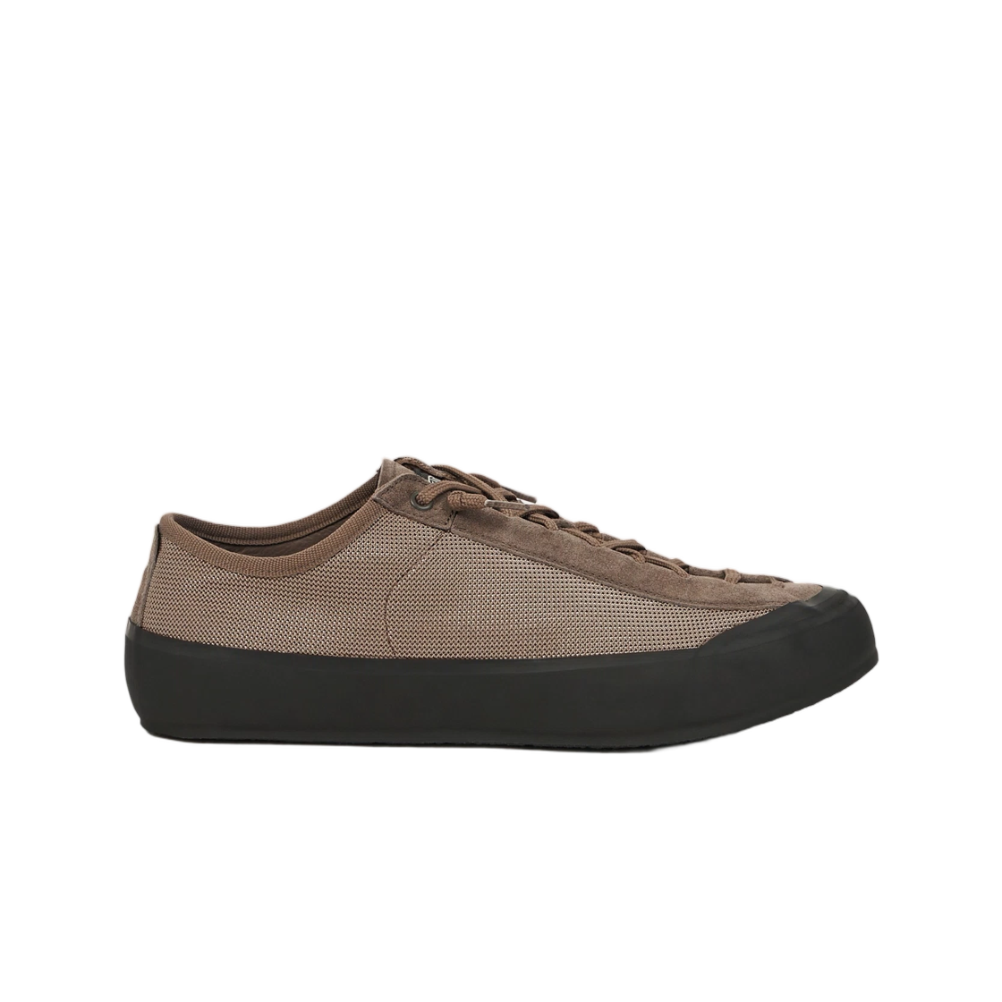 스톤 아일랜드 S100010 폴리 메쉬 로우탑 트레이너 컴퍼스 패치 애쉬 브라운 - 26SS(Stone Island S100010 Poly Mesh Low-Top Trainer with Compass Patch Ash Brown - 26SS)