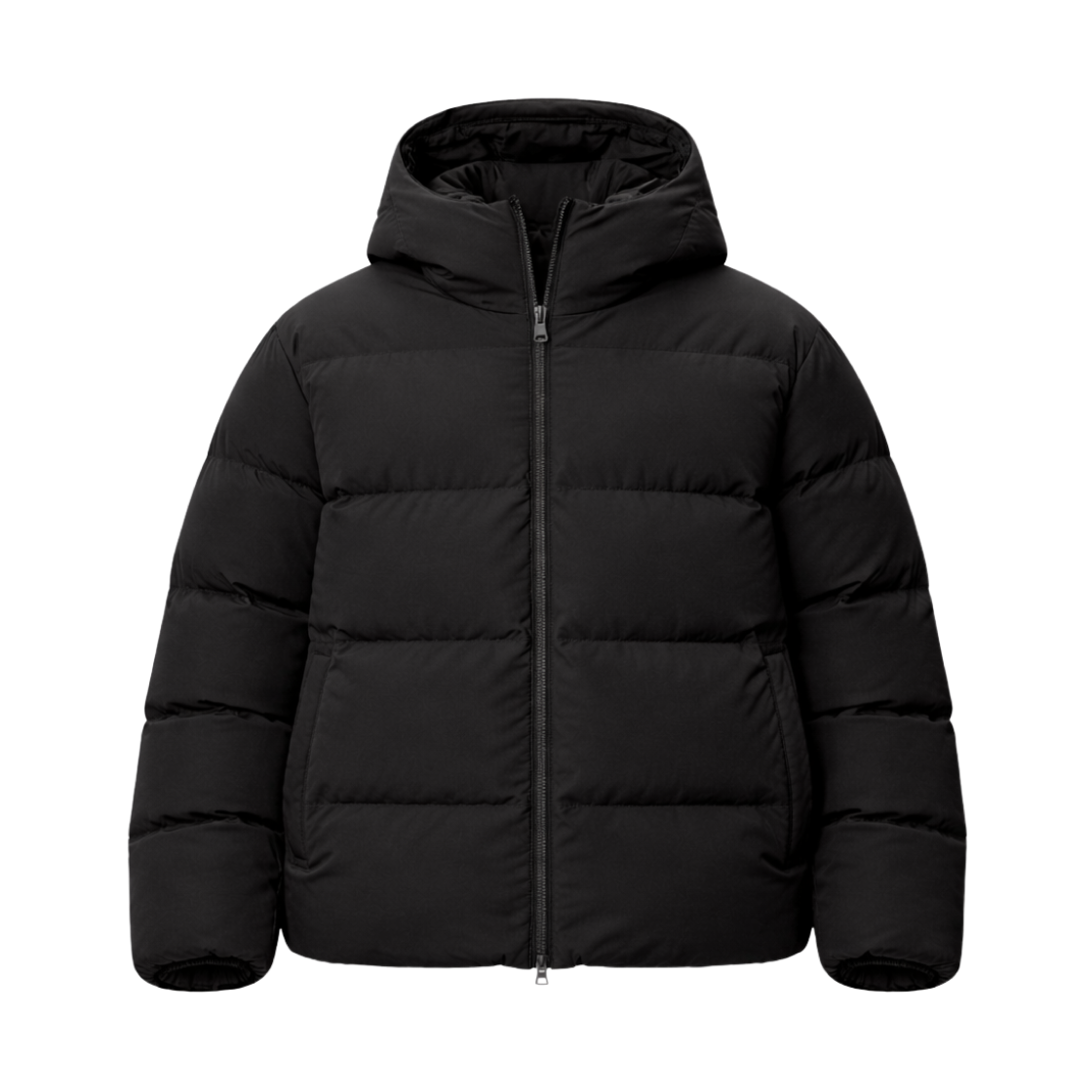 유니클로 심리스 다운 파카 블랙 - JP
