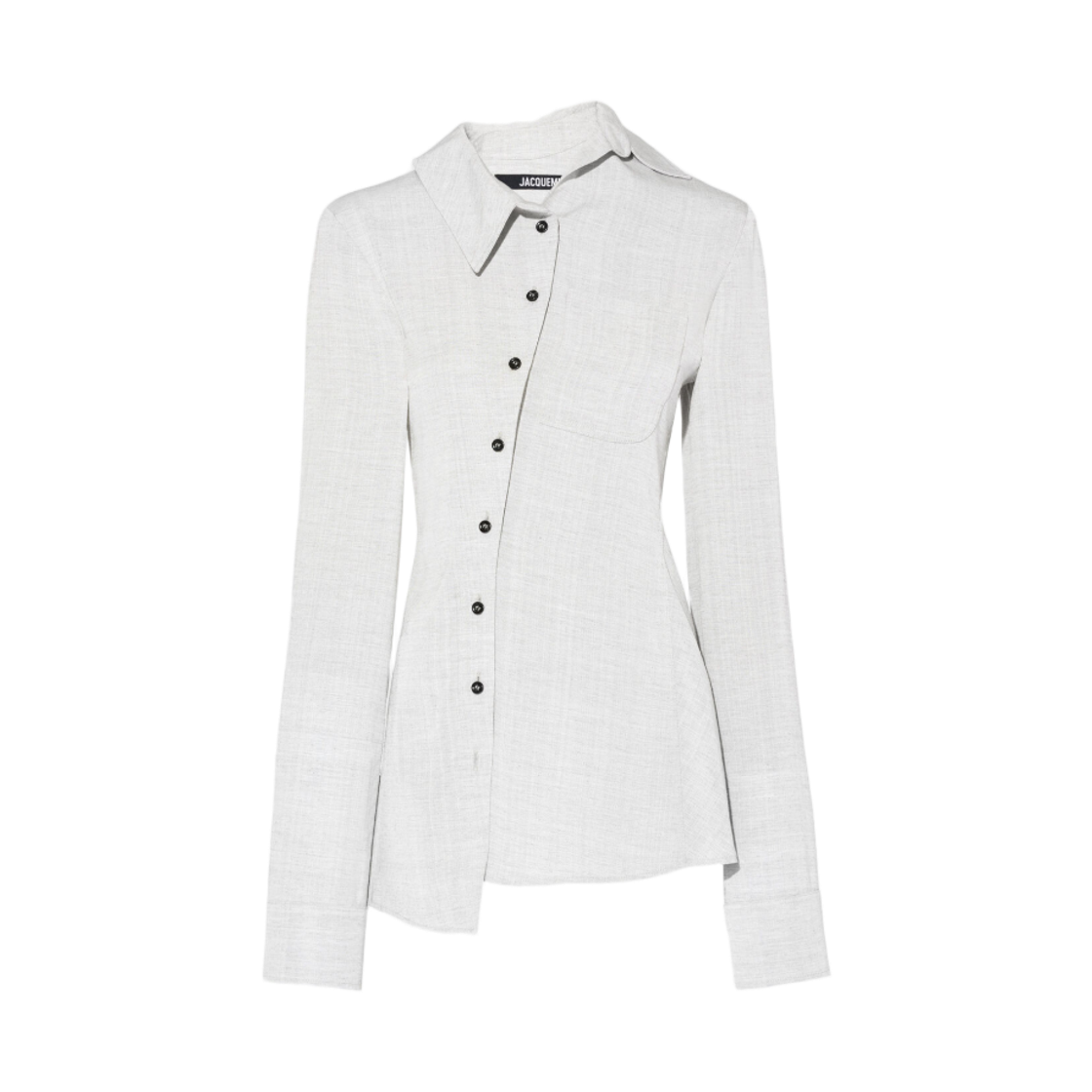 241SH062-1545-910 (W) Jacquemus Les Sculptures Pablo Shirt Light Grey