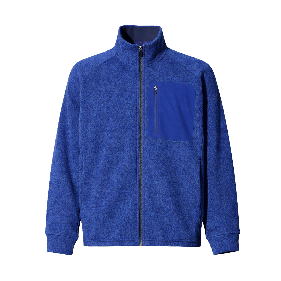 유니클로 x 스웨덴 애슬리트 컬렉션 니트 플리스 풀집 자켓 블루(Uniqlo x Sweden Athlete Collection Knitted Fleece Full Zip Jacket Blue) - 1