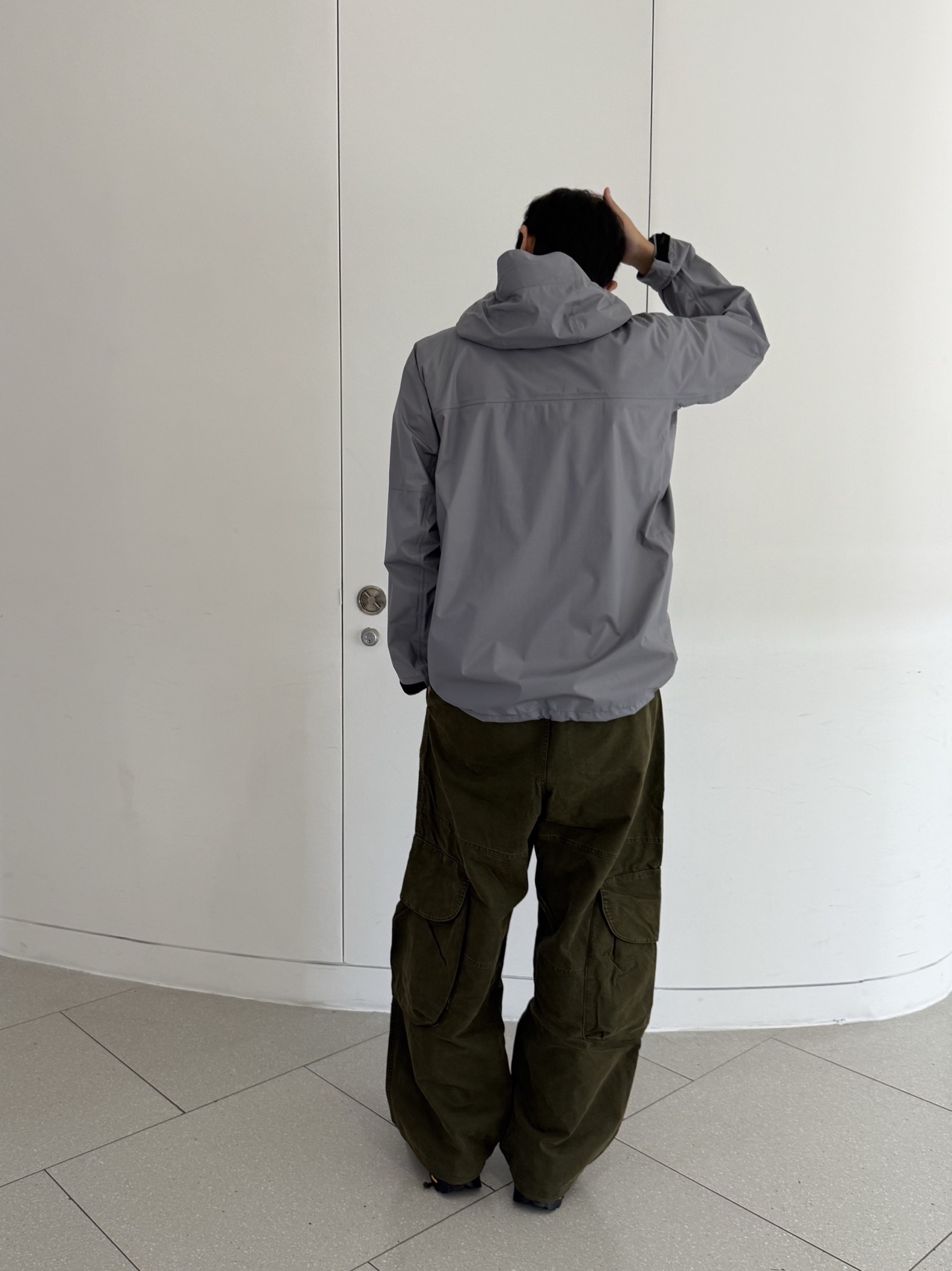 Nanga AT 3L Weather Sheild Jacket Grey - 25SS 착용 스타일 - 5