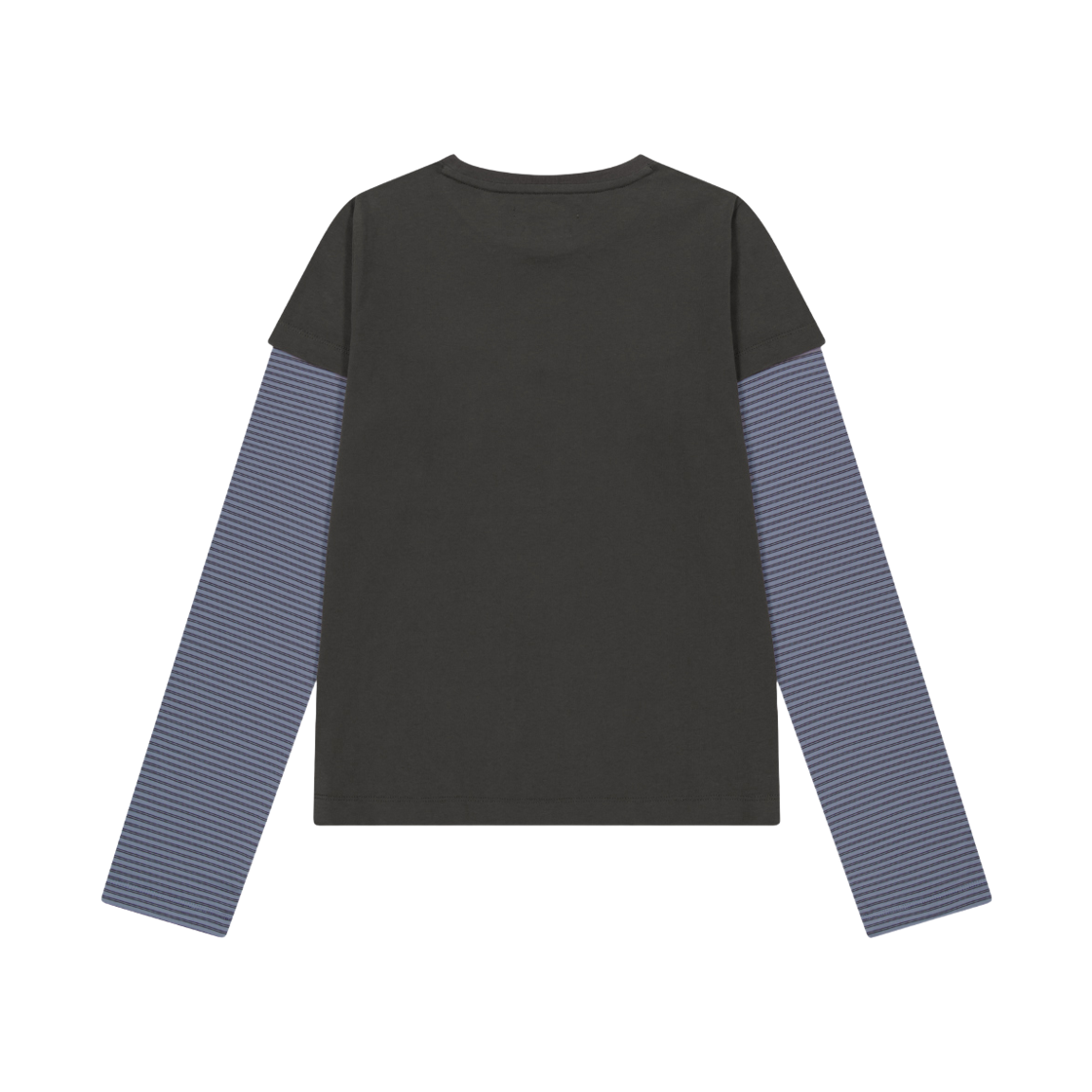 (W) 코이세이오 x 브라이스 스트라이프 더블 롱슬리브 애쉬 브라운((W) Coyseio x Blythe Stripe Double Long Sleeves Ash Brown) - 2