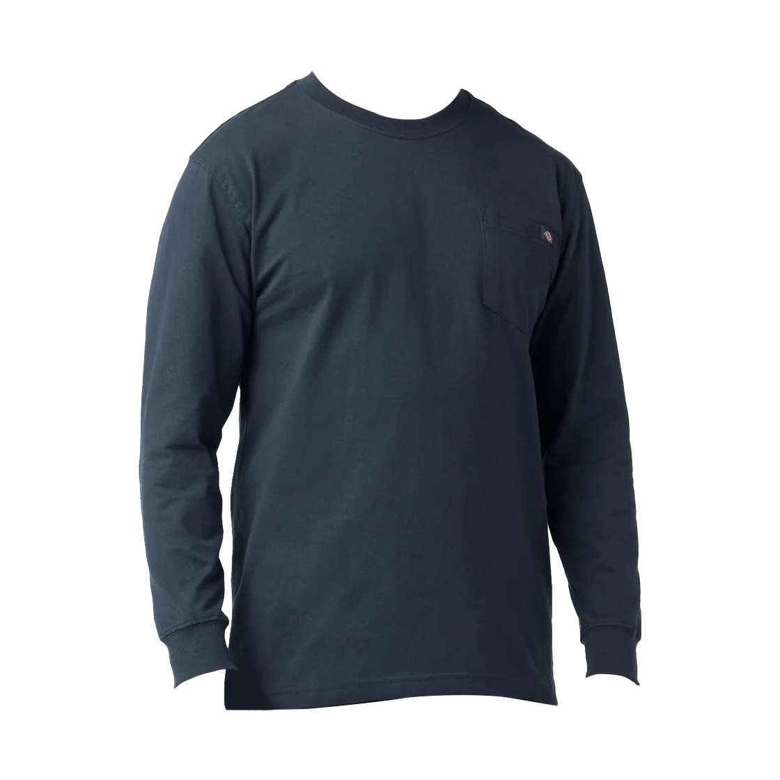 DK0WL4500DN Dickies Heavyweight Long Sleeve Pocket T-Shirt Dark Navy
