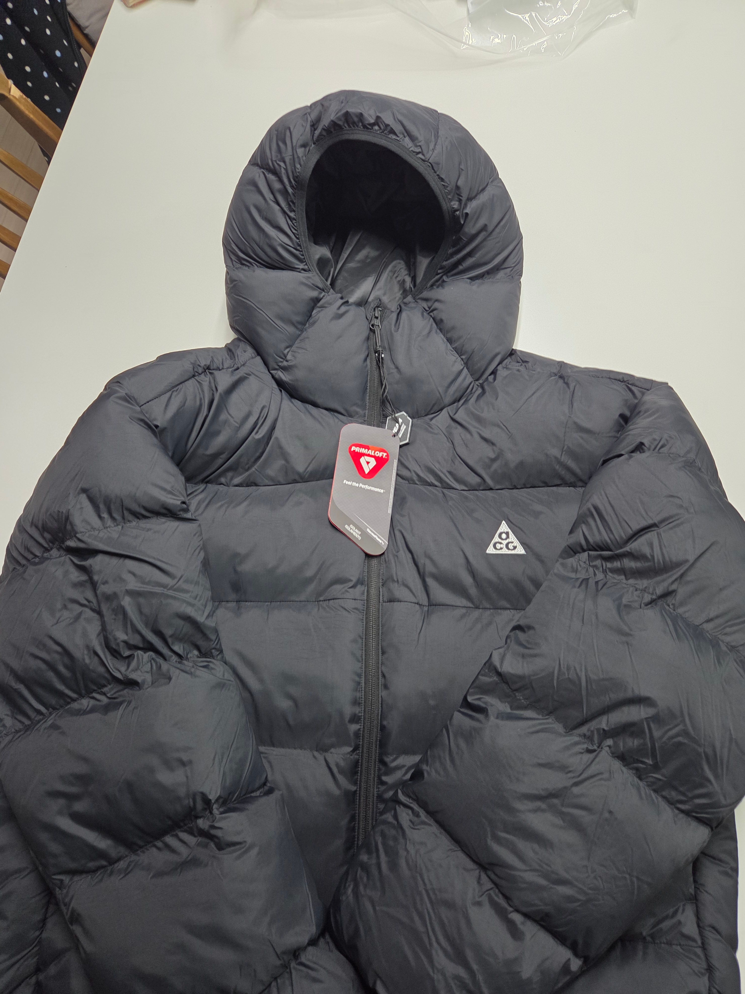 Nike ACG Therma-Fit ADV Lunar Lake Loose Hooded Jacket Black Summit White - Asia 착용 스타일
