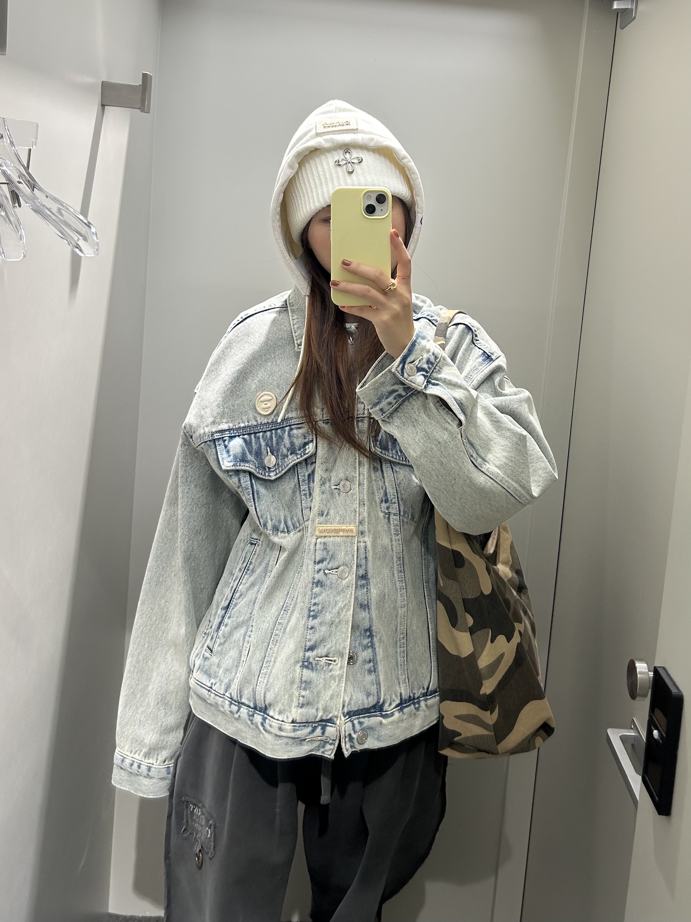 AAPE Now Light Weight Jacket Blue - 25SS 착용 스타일 - 1