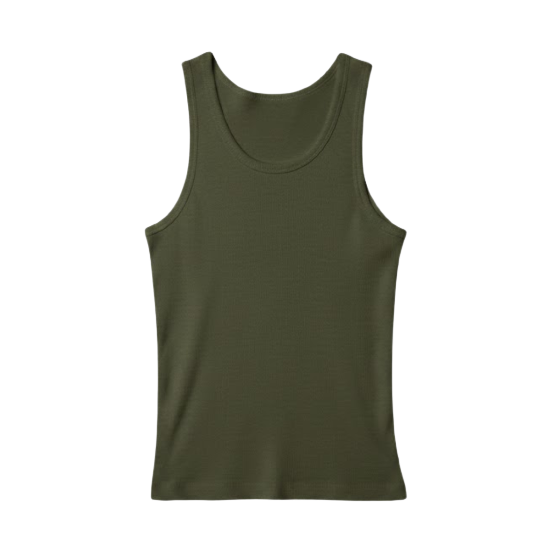 465189-57 / 482759-57 / 475359-57 Uniqlo Dry Color Rib Tank Top Olive - JP