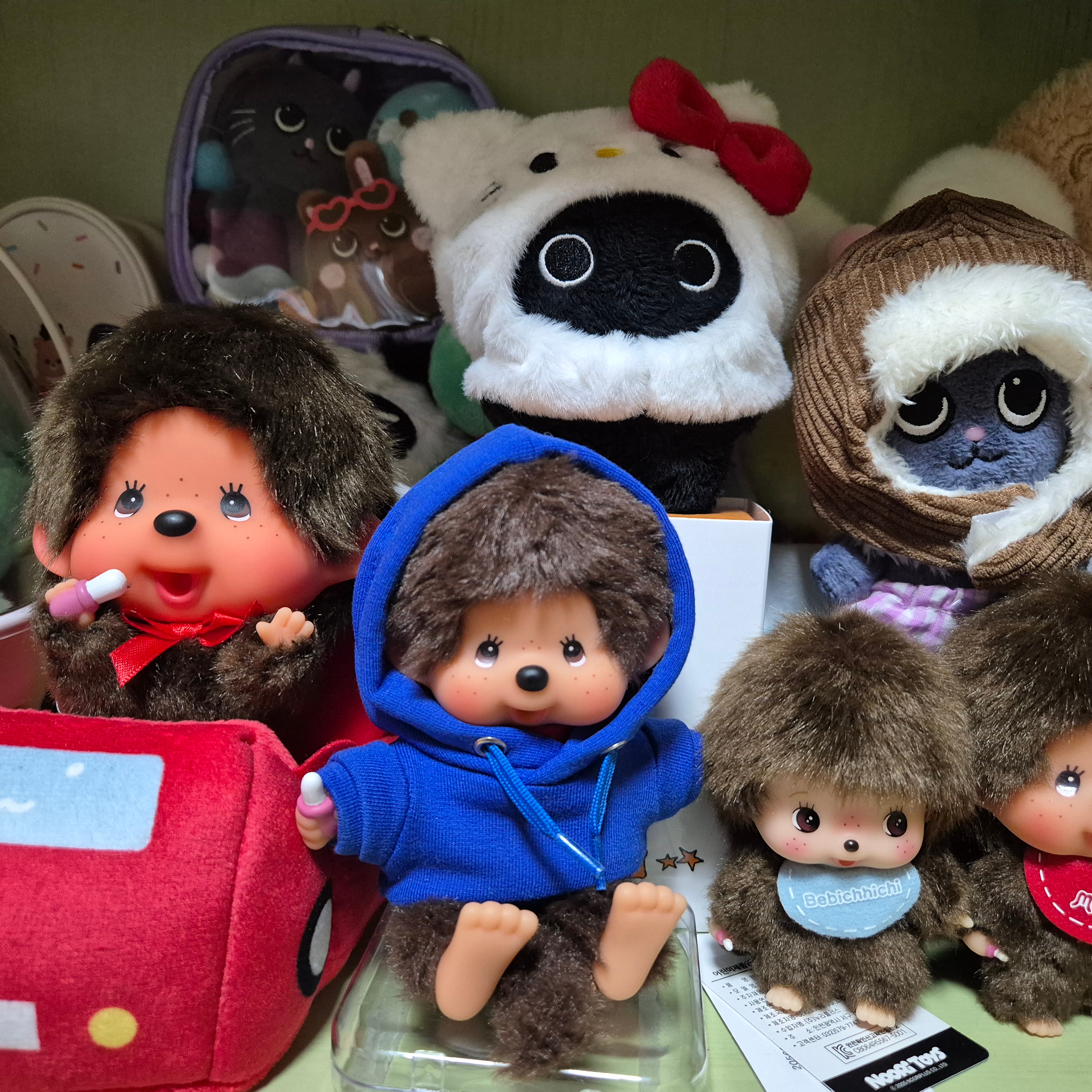 Monchhichi Fly! Big Head Monchhichi Boy K/C 착용 스타일