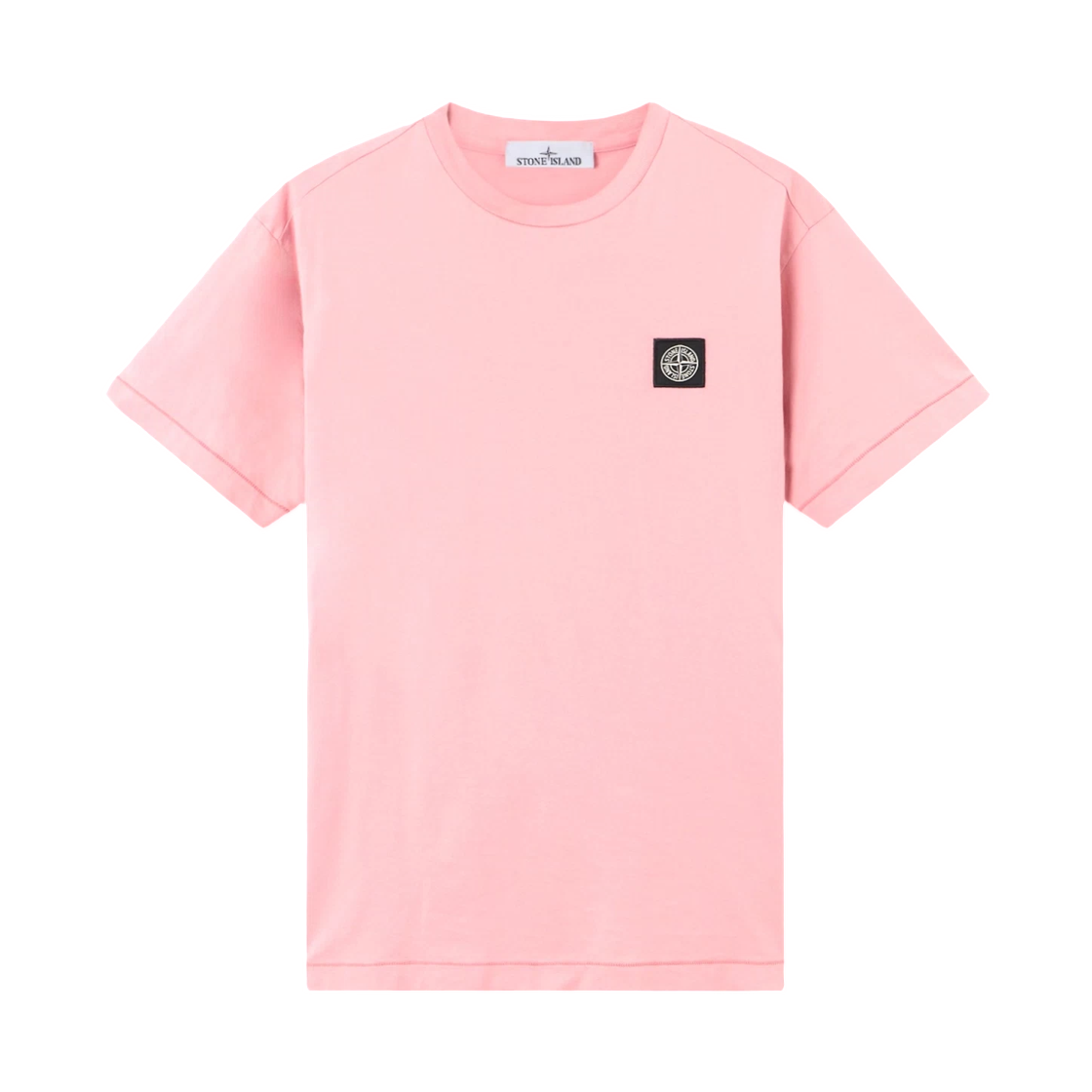L1S1521000-27S0013-V008G Stone Island 2100027 60/2 Cotton Jersey Slim-Fit T-Shirt with Compass Patch Oleander - 26SS