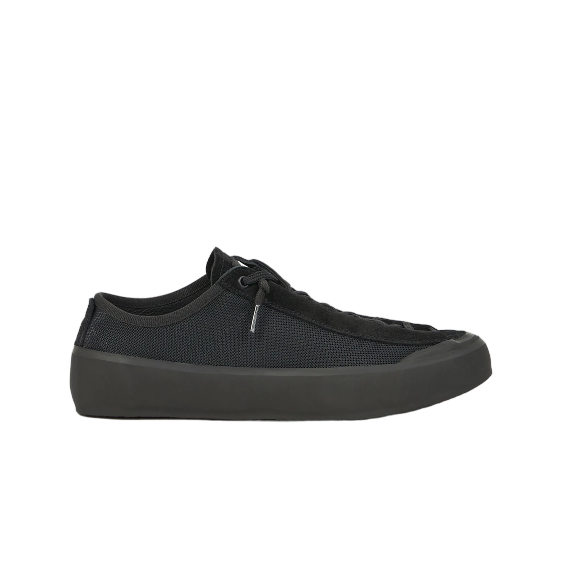 스톤 아일랜드 S100010 폴리 메쉬 로우탑 트레이너 컴퍼스 패치 블랙 - 26SS(Stone Island S100010 Poly Mesh Low-Top Trainer with Compass Patch Black - 26SS)