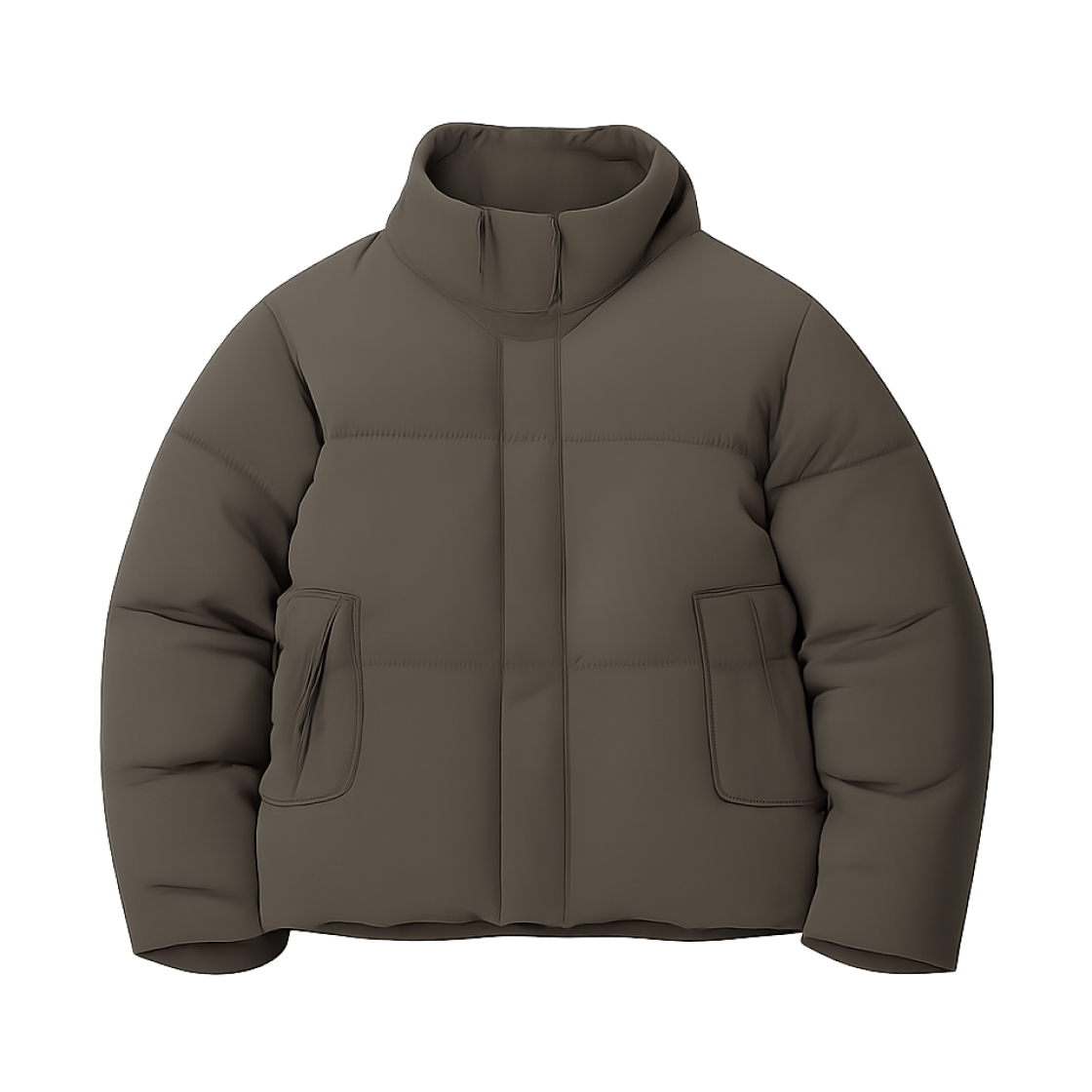 유니클로 심리스 다운 자켓 다크 브라운 - JP