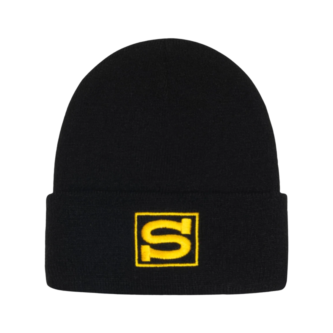 스투시 S 스포츠 커프 비니 블랙