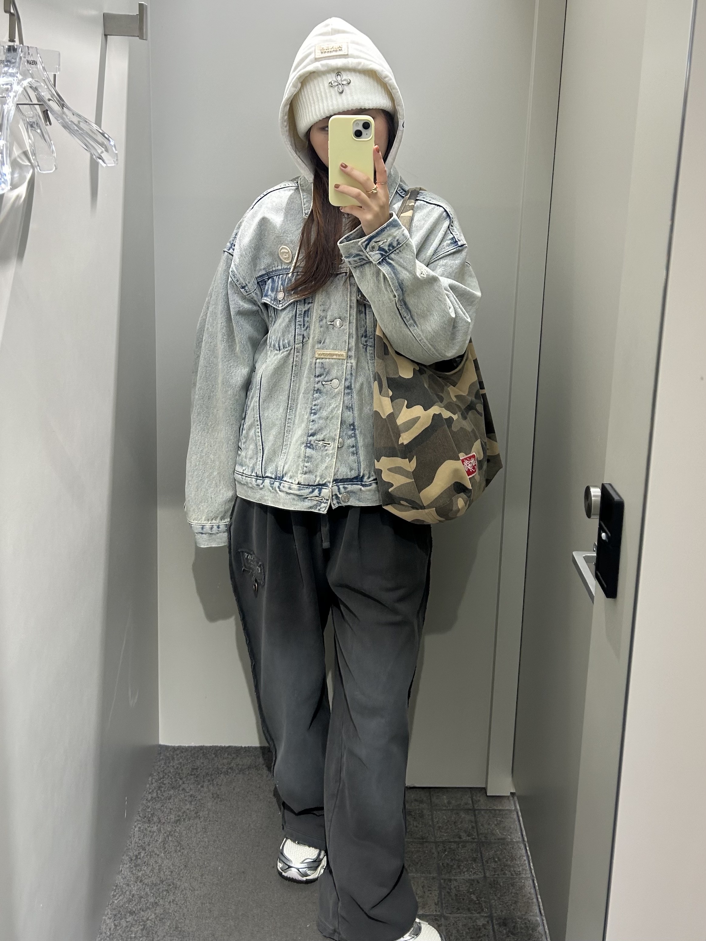 AAPE Now Light Weight Jacket Blue - 25SS 착용 스타일 - 3