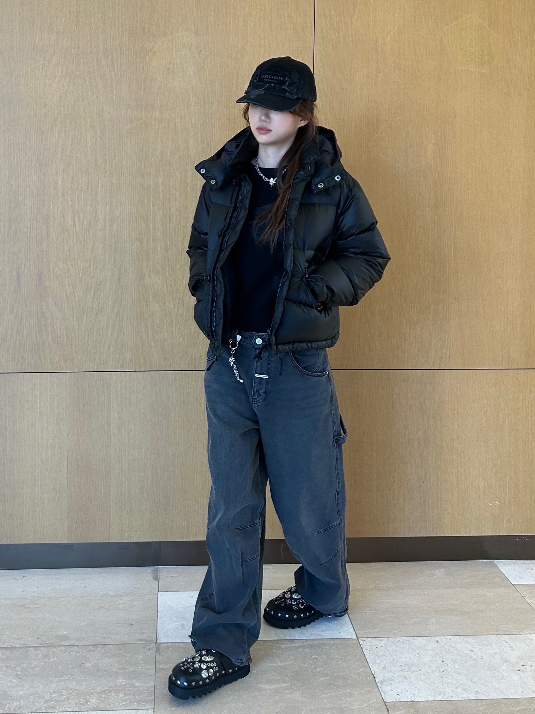 Eastlogue Woman MK3 Down Jumper Black - 25FW 착용 스타일 - 4