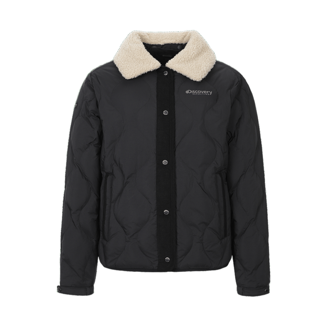 (W) 디스커버리 익스페디션 디하스 카라넥 다운 라이트웨이트 패딩 블랙((W) Discovery Expedition Dihas Collarneck Down Lightweight Padding Black)
