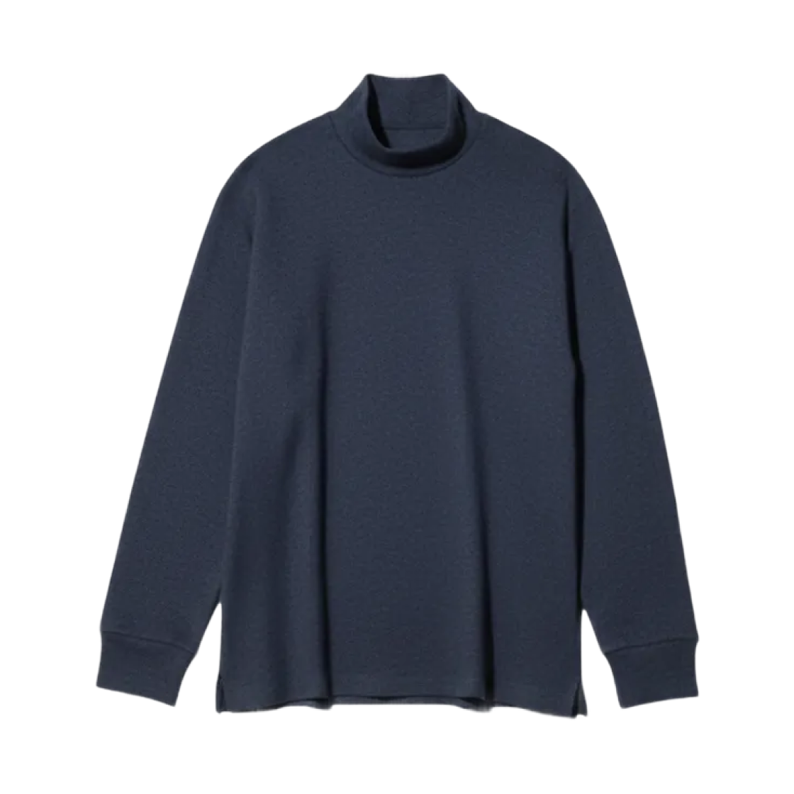 유니클로 소프트 니트 플리스 모크넥 티셔츠 블루 - JP(Uniqlo Soft Knit Fleece Mock Neck T-Shirt Blue - JP) - 1