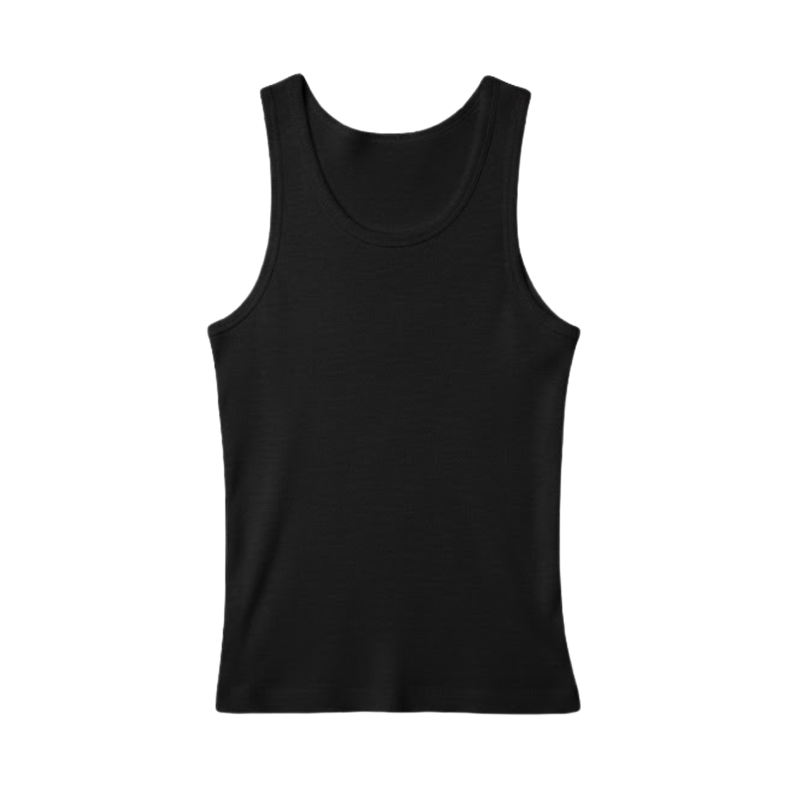유니클로 드라이 컬러 립 탱크탑 블랙 - JP(Uniqlo Dry Color Rib Tank Top Black - JP) - 1