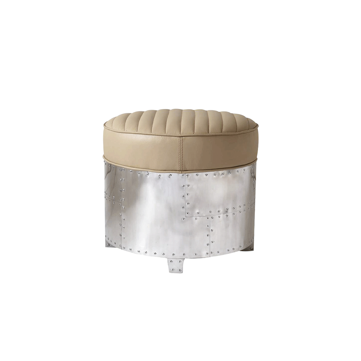 POUF17-CM [3% 포인트 적립] DE BEJARRY DC3 round stool cream