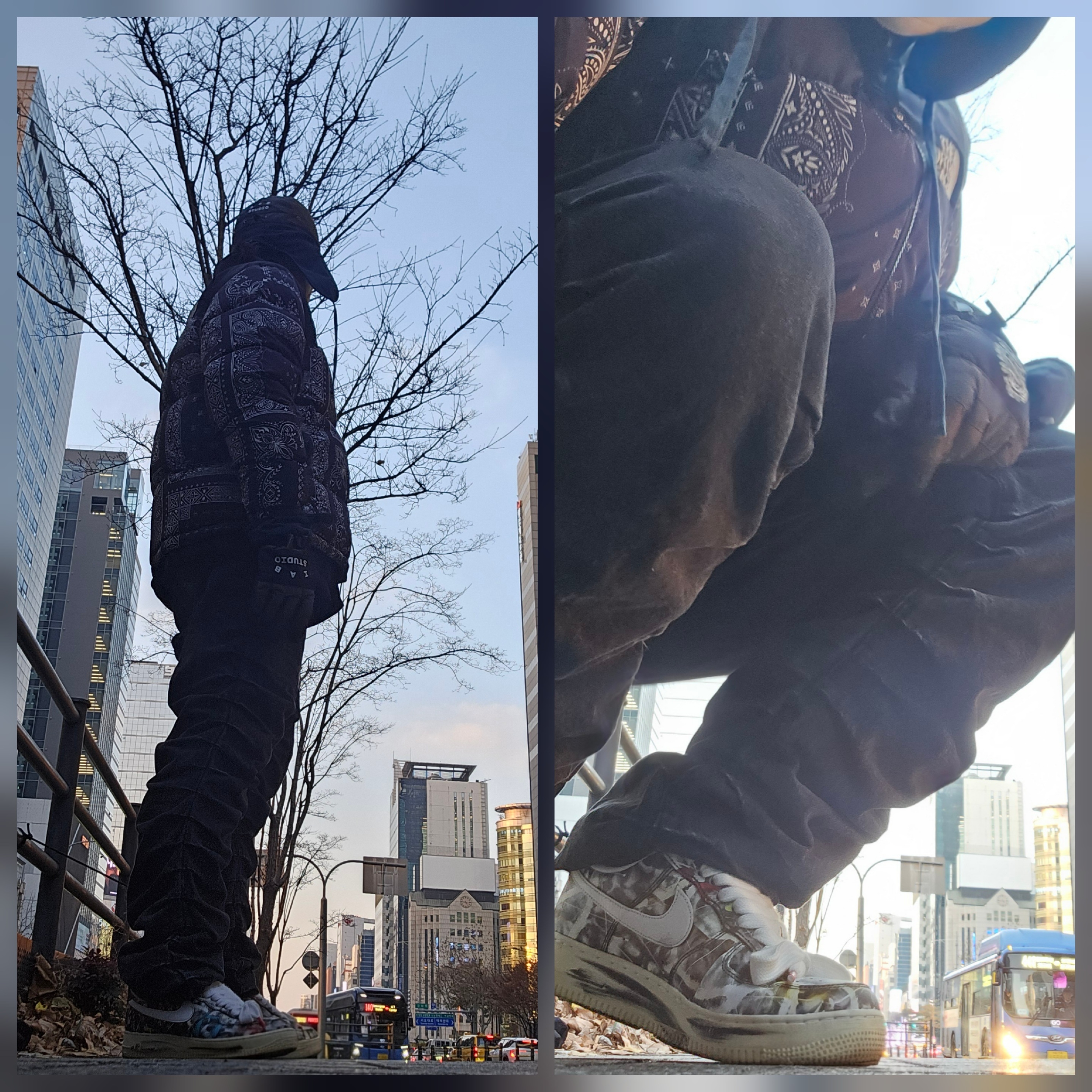 IAB Studio x LMC Black Earflap Cap, IAB Studio x LMC Black Gloves 착용 스타일 - 1