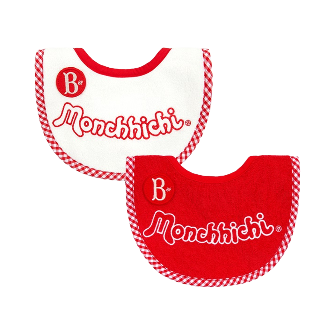 - (Kids) Monchhichi x Bebe De Pino Bib Set Multi