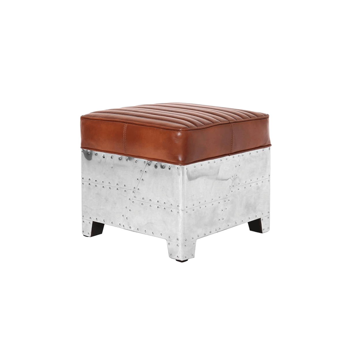 드비저리 프랑스 드비저리 DC3 스퀘어 스툴 오토만 빈티지레더([3% 포인트 적립] DE BEJARRY DC3 square stool vintage leather)
