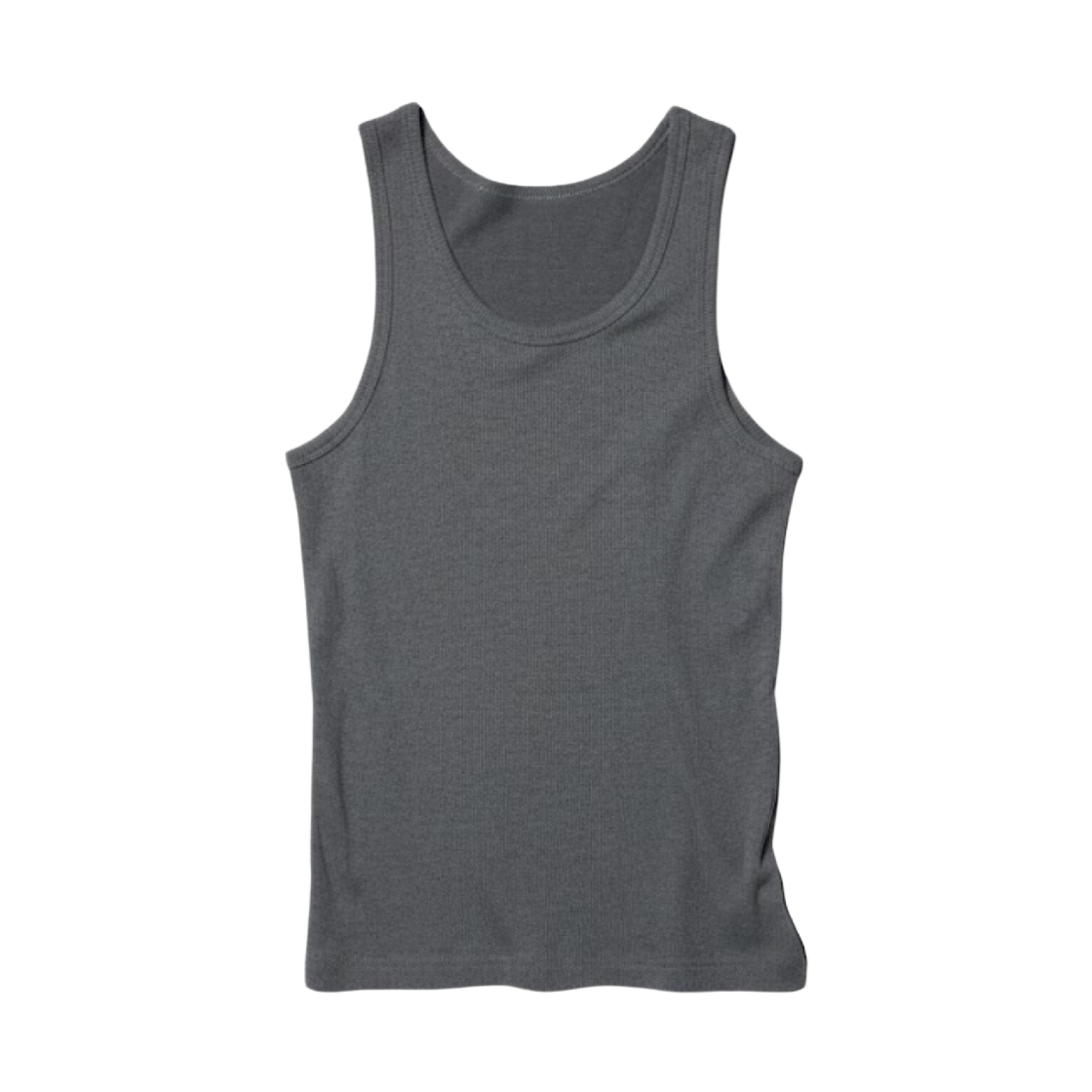 465189-08 / 482759-08 / 475359-08 Uniqlo Dry Color Rib Tank Top Dark Gray - JP