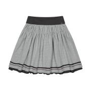 (W) Coyseio x Blythe Folding Shirring Skirt Melange Grey