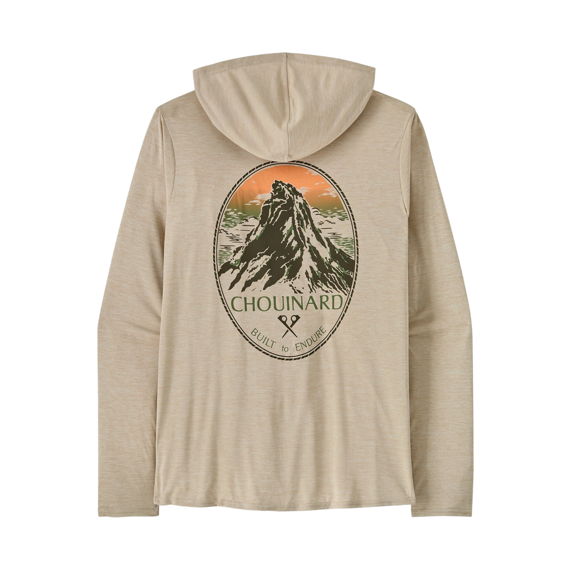 파타고니아 캐필린 쿨 데일리 그래픽 후드 쉬나드 크레스트 퍼미스 X-다이(Patagonia Capilene Cool Daily Graphic Hoody Chouinard Crest Pumice X-Dye) - 1