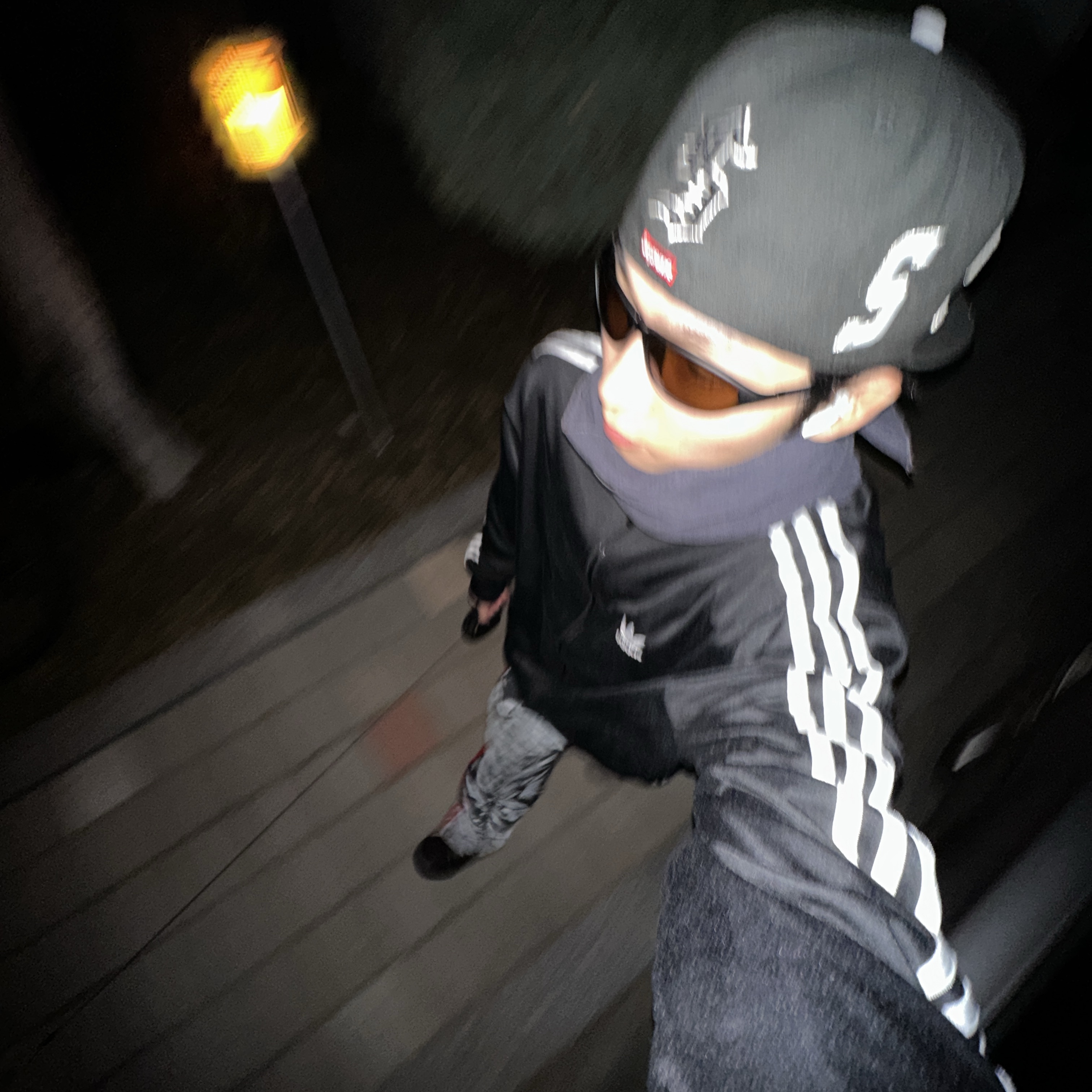 Undermycar Mu.87 Anti Fxxking Logo Play Basic Micro Corduroy Scarf Sharkskin, Montbell Trekking Glasses Black Brown 착용 스타일 - 1