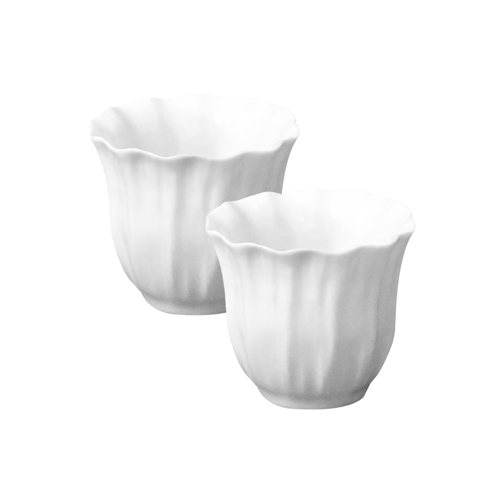 LEPLMNCUSET01 LEEJAE PLEATS MINI CUP 2P SET WHITE