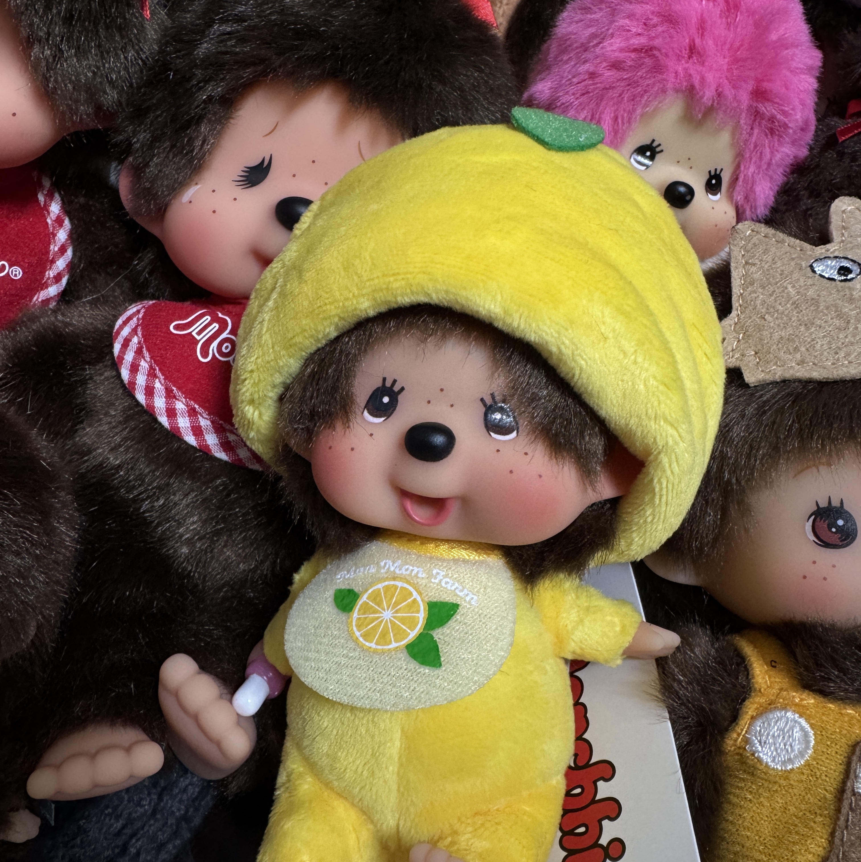 Monchhichi MMF Lemon Big head  SS K/C Boy 착용 스타일