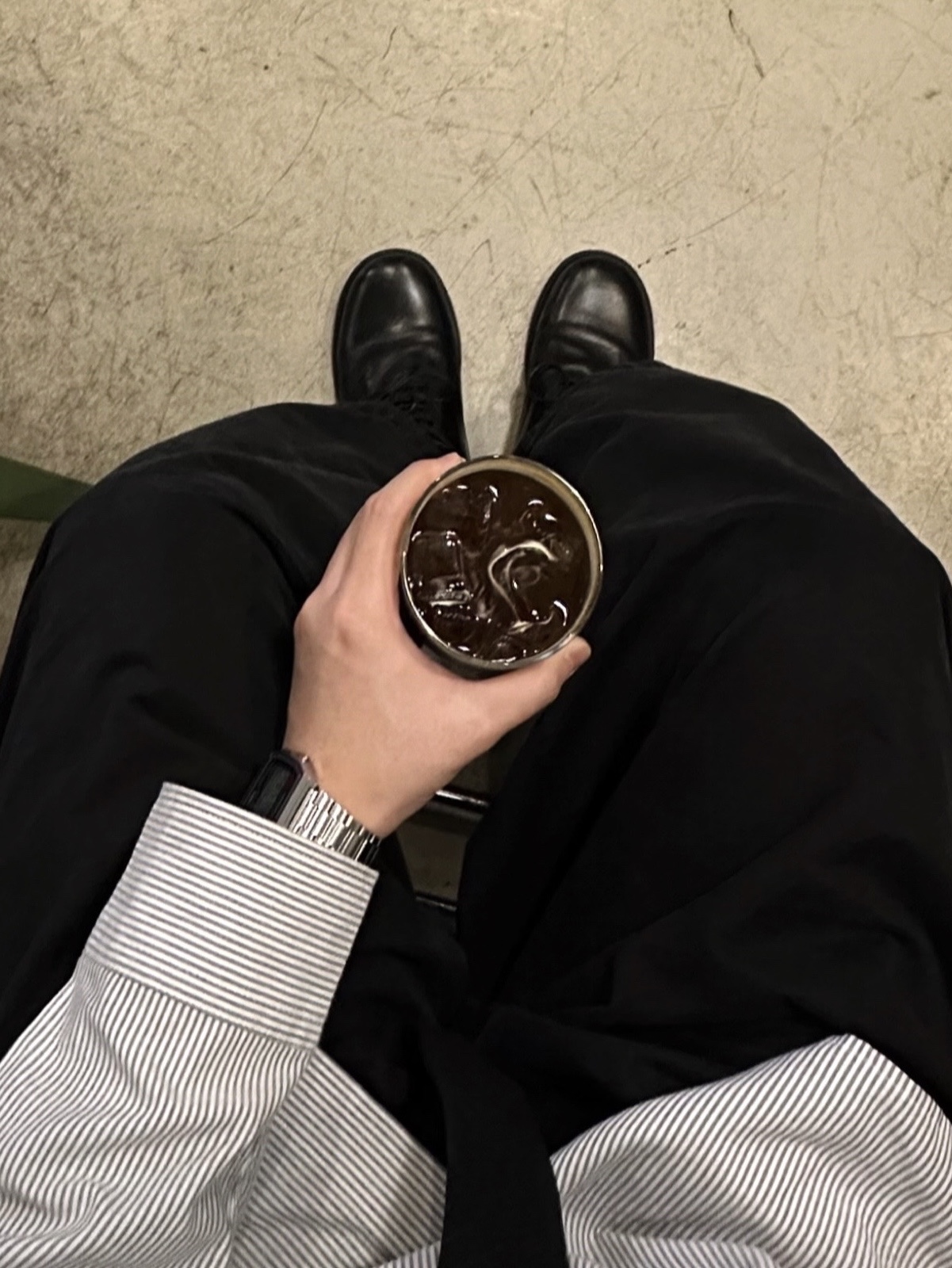 Casio A-158WA-1 착용 스타일