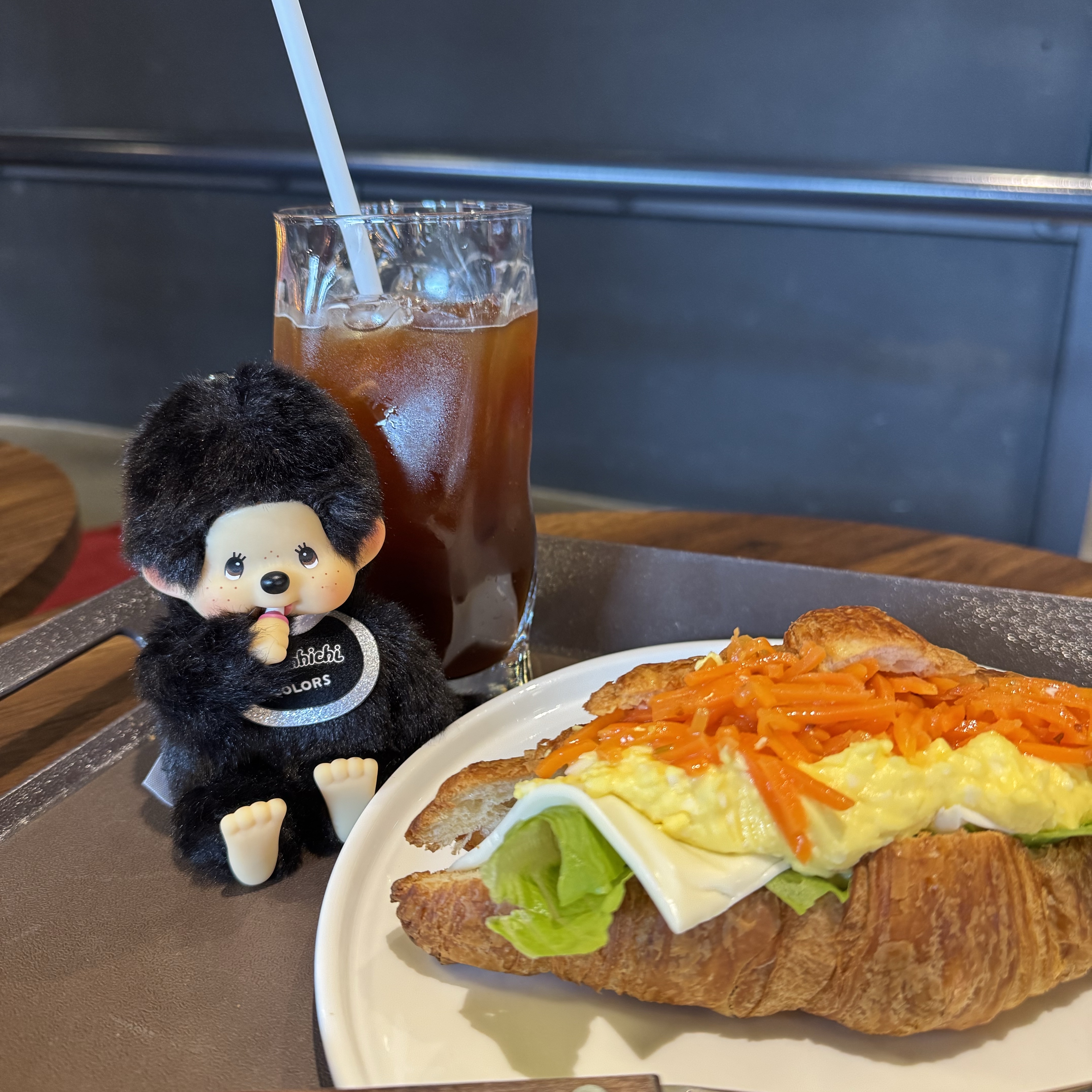 Monchhichi Monchhichi COLORS Keychain Black 착용 스타일