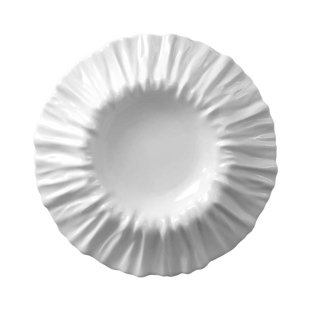 리이제 플리츠 플레이트 화이트(LEEJAE PLEATS PLATE WHITE)