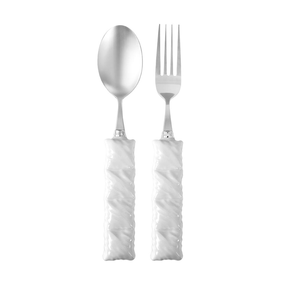 [3% 적립] 리이제 패딩 커트러리 세트 화이트 (포크+스푼)([3% 적립] LEEJAE PADDIG CUTLERY SET WHITE) - 1