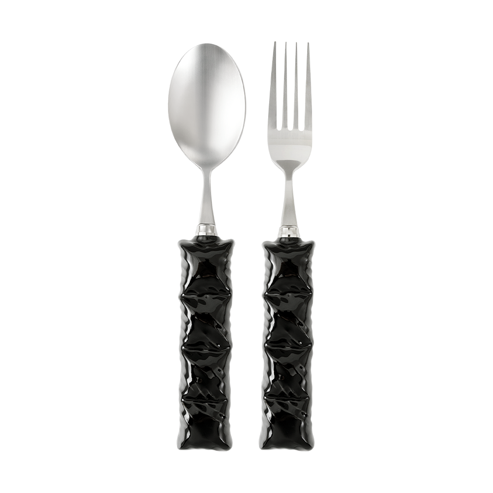 리이제 패딩 커트러리 세트 블랙 (포크+스푼)(LEEJAE PADDIG CUTLERY SET BLACK)